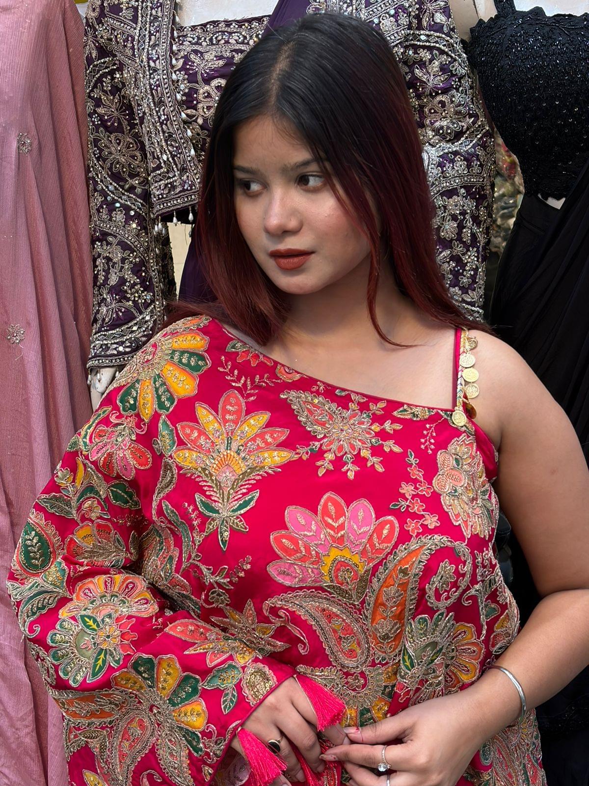 Indo-Western Tusser Silk Set - Image 3