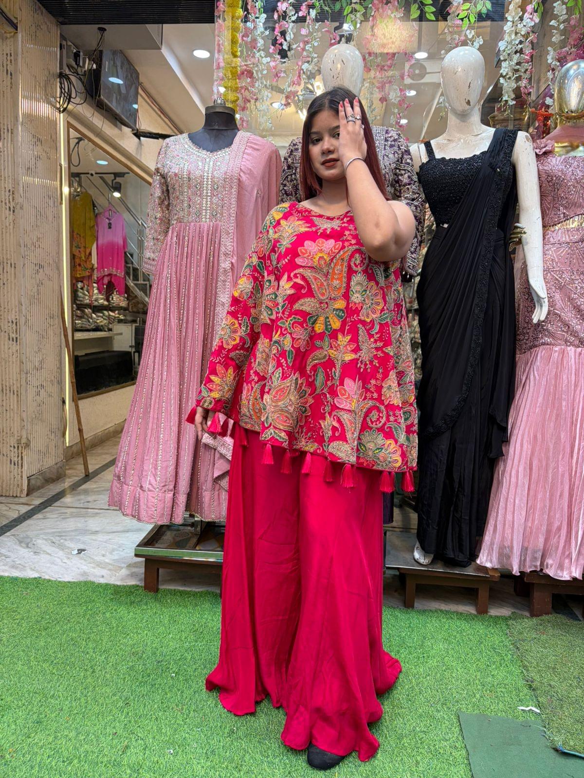 Indo-Western Tusser Silk Set - Image 2